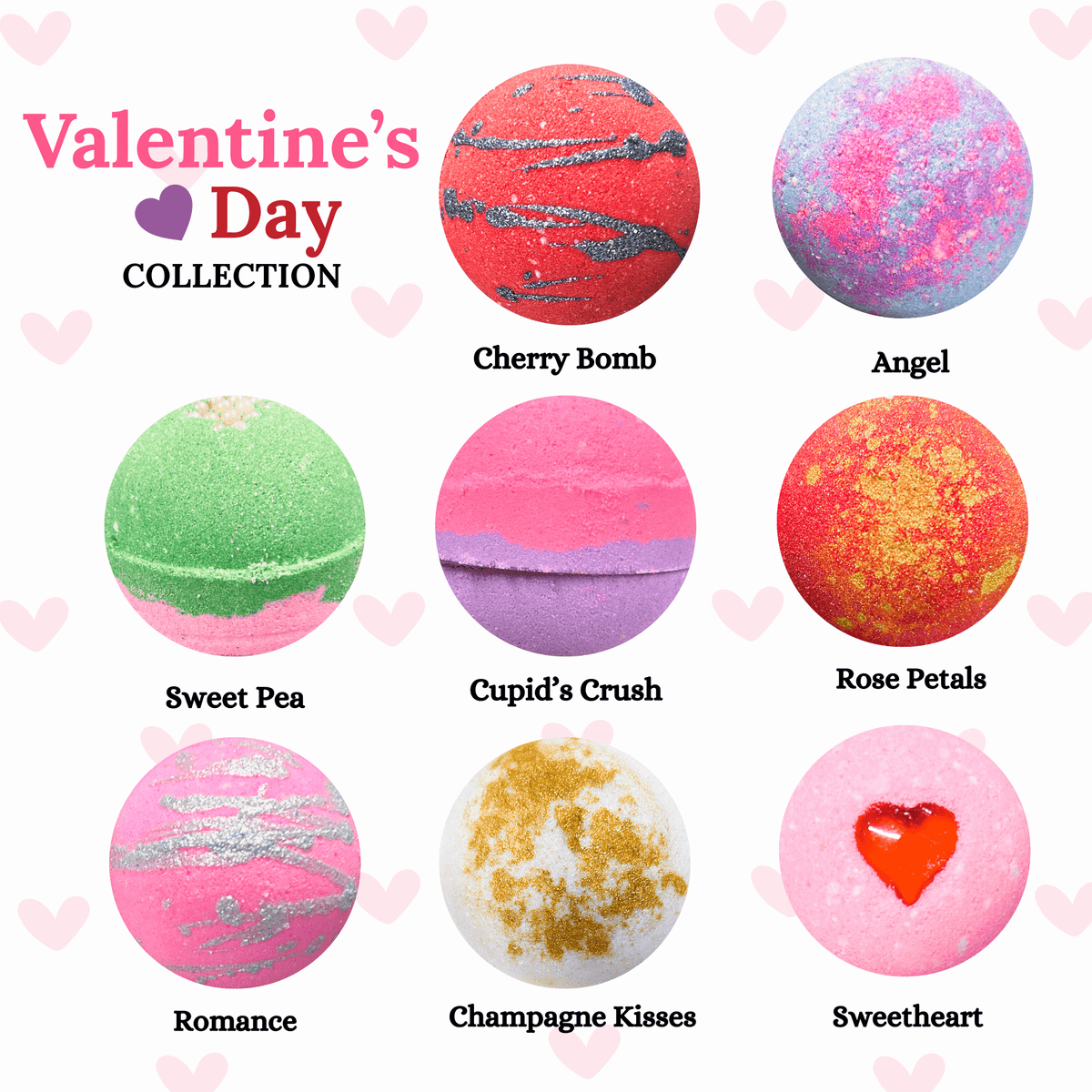 PREORDER: Wholesale Bath Bombs - Valentine's Day Collection (100 units)