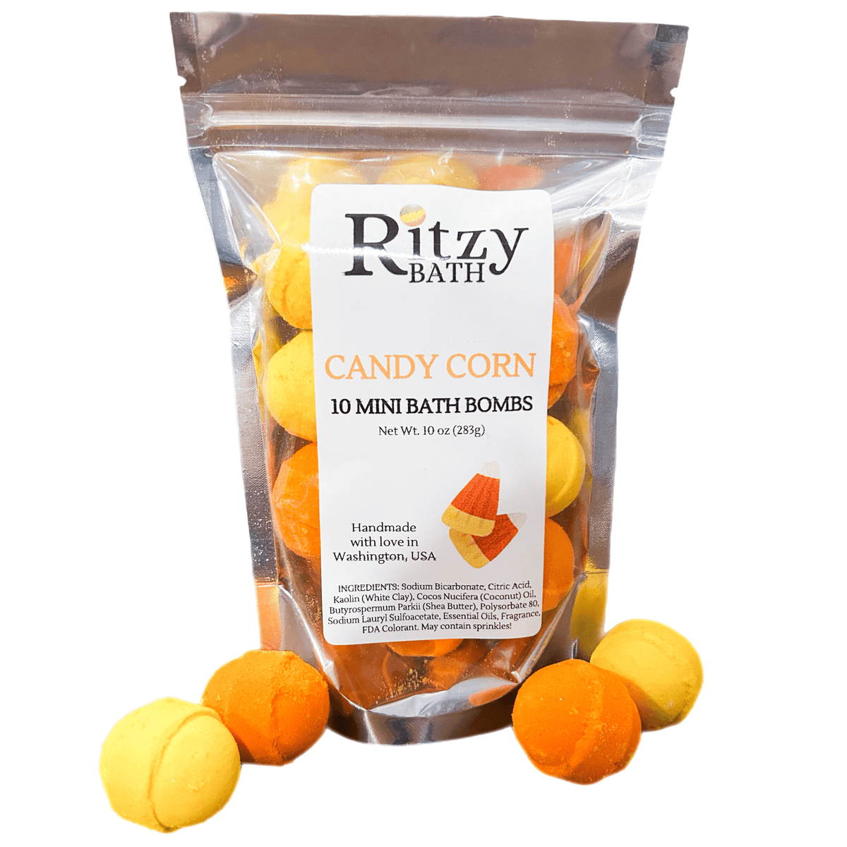Candy Corn Minis Bath Bomb - Halloween Collection | Ritzy Bath Wholesale