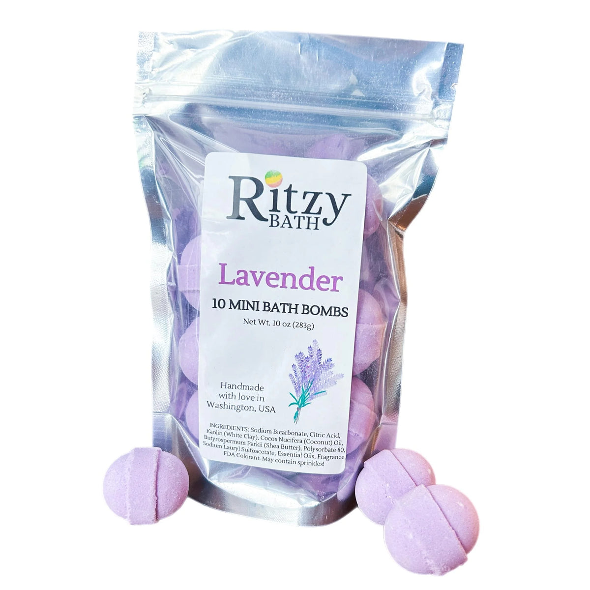 Lavender Mini Bath Bombs