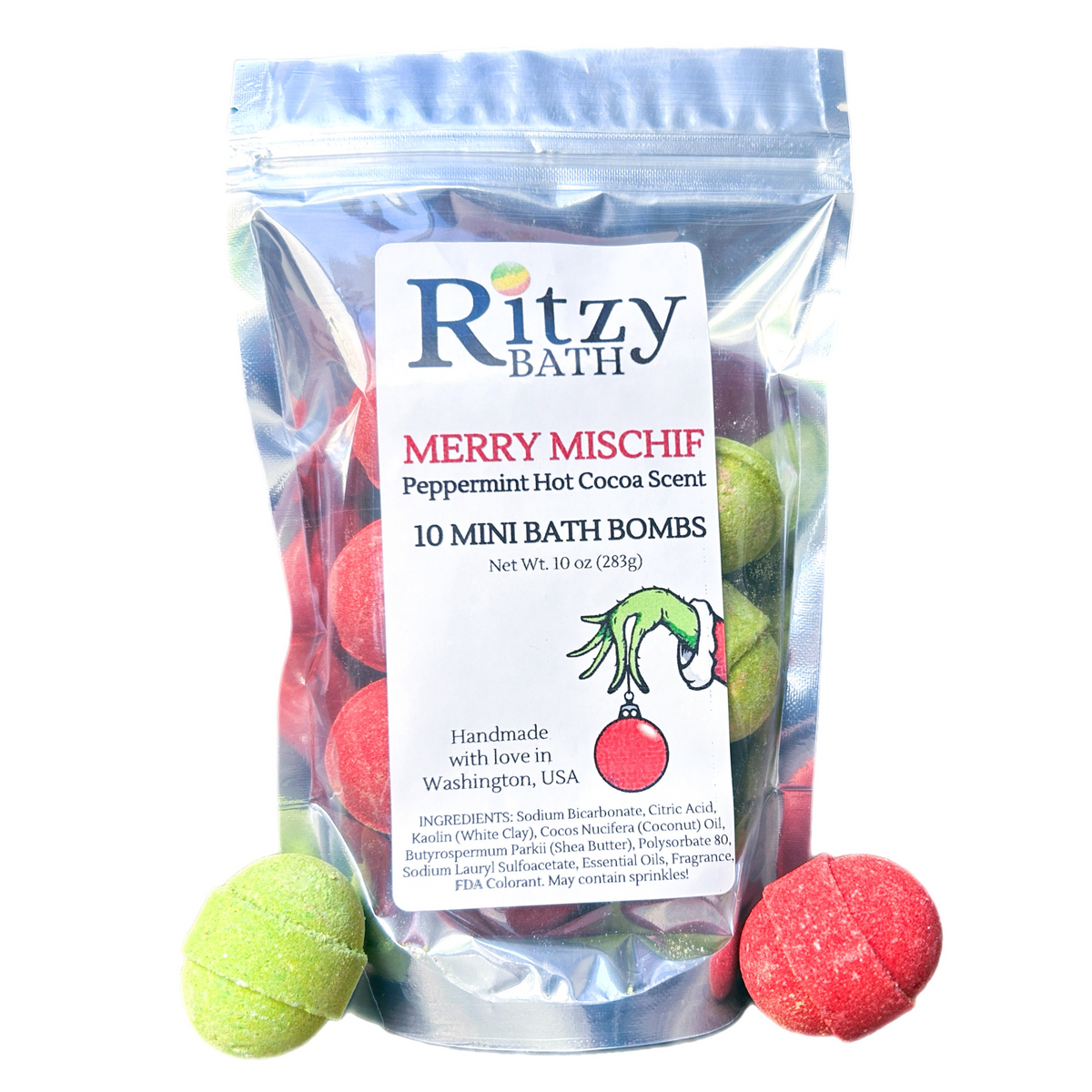 Merry Mischief Mini Bath Bombs (12 units)